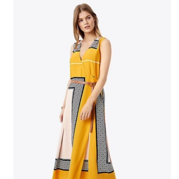 TORY BURCH CLARICE WRAP DRESS, Silk HICKS 3 - Picture 2 of 6